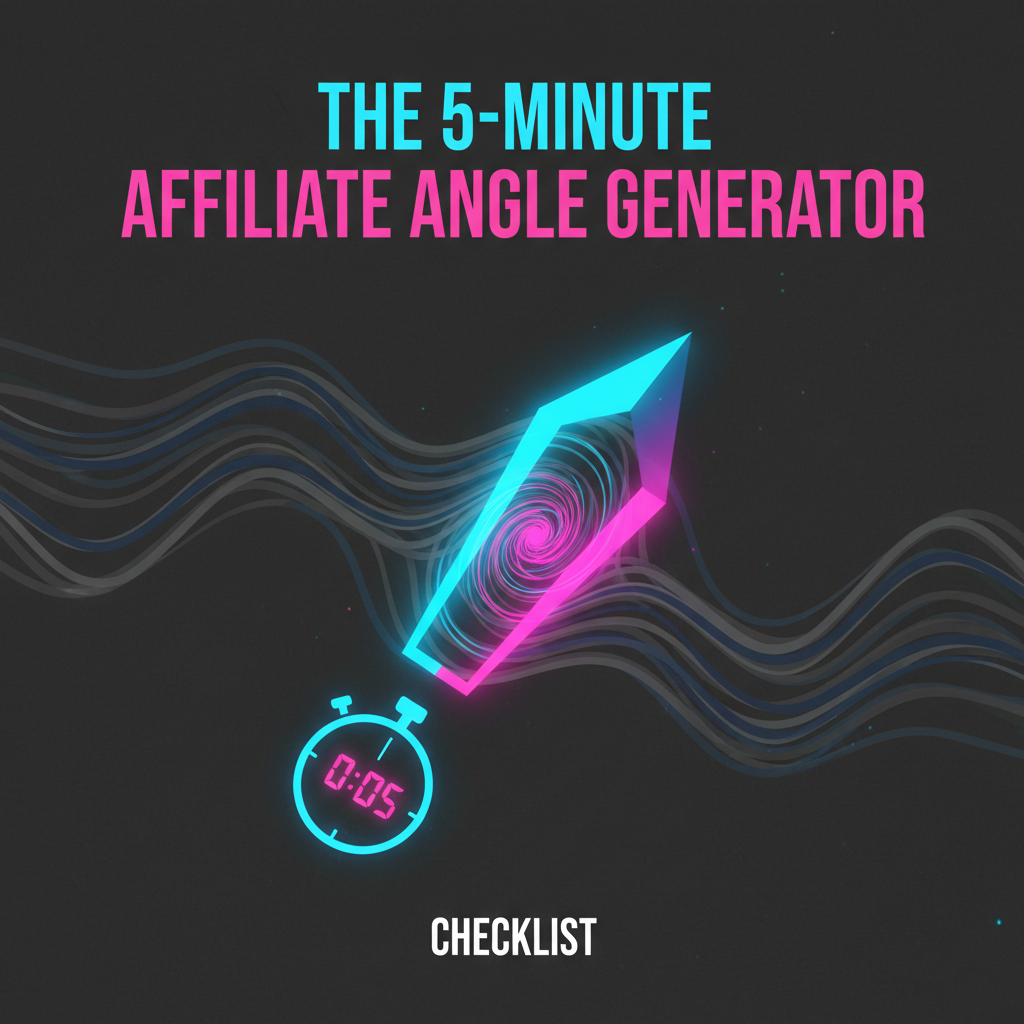 Affiliate Angle Checklist