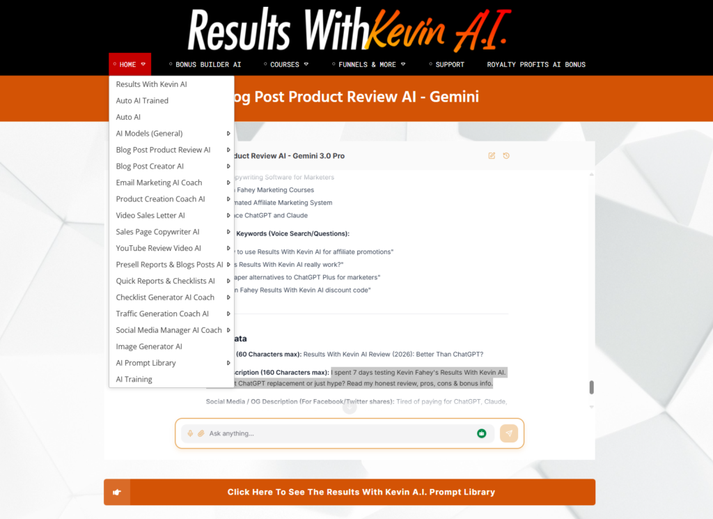 Results With Kevin AI Review (2026): Better Than ChatGPT? Results With Kevin AI Review